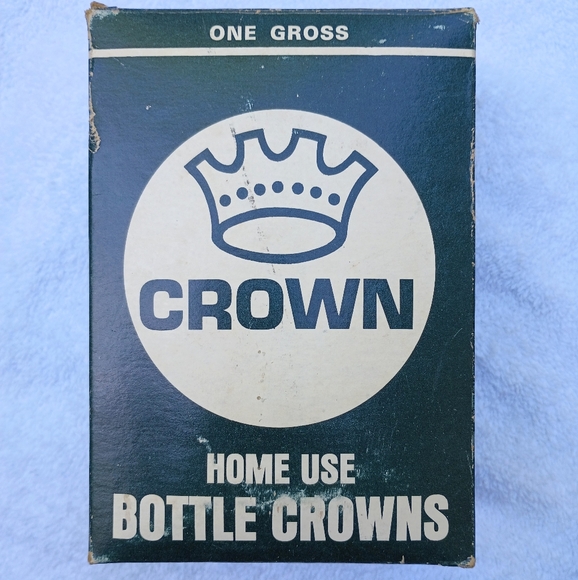 Partial Old Box of Crown Home Use Bottle Crowns - Picture 1 of 8